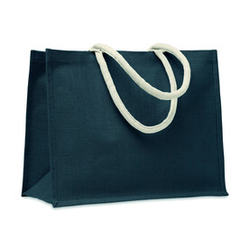 Einkaufstasche Jute - Blau bedrucken, Art.-Nr. MO6443-04