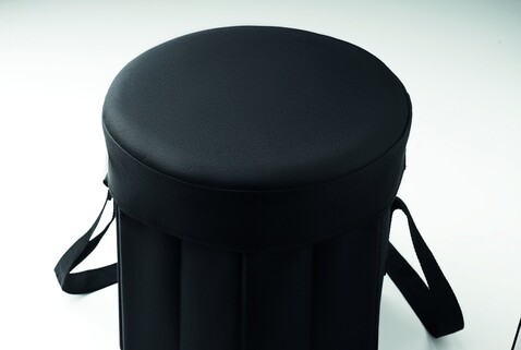 Klappbarer Hocker/Tisch - Schwarz bedrucken, Art.-Nr. MO6444-03 Klappbarer Hocker/Tisch - Schwarz bedrucken, Art.-Nr. MO6444-03