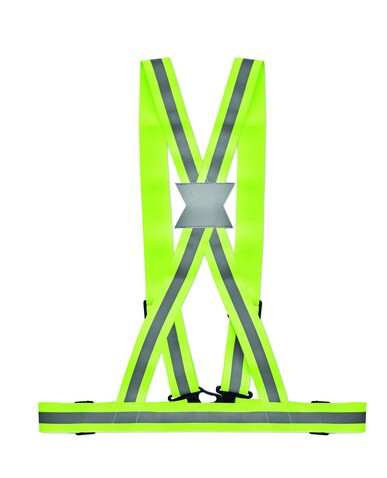 Reflektierende Gürtelweste - Neon Grün bedrucken, Art.-Nr. MO6445-68