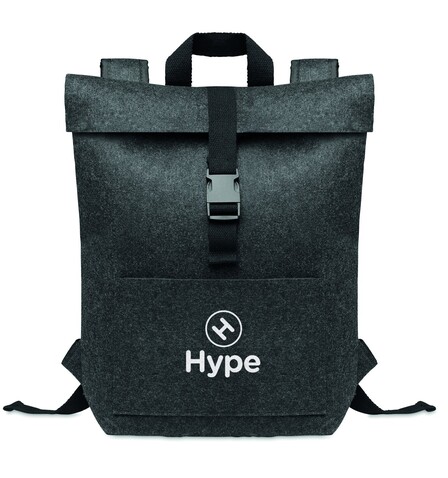 Rucksack RPET-Filz - Steingrau bedrucken, Art.-Nr. MO6456-15 Rucksack RPET-Filz - Steingrau bedrucken, Art.-Nr. MO6456-15
