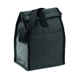 Lunch-Tasche 600D RPET - Schwarz bedrucken, Art.-Nr. MO6462-03