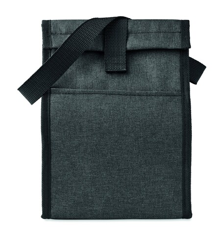 Lunch-Tasche 600D RPET - Schwarz bedrucken, Art.-Nr. MO6462-03 Lunch-Tasche 600D RPET - Schwarz bedrucken, Art.-Nr. MO6462-03