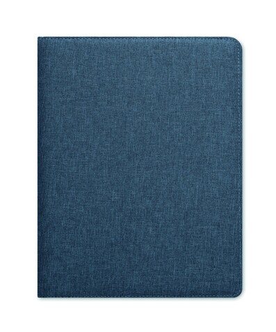 DINA A4 Mappe 300D-RPET - Blau bedrucken, Art.-Nr. MO6487-04 DINA A4 Mappe 300D-RPET - Blau bedrucken, Art.-Nr. MO6487-04