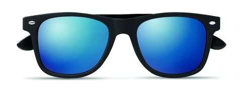 Sonnenbrille mit Bambus - Blau bedrucken, Art.-Nr. MO6492-04 Sonnenbrille mit Bambus - Blau bedrucken, Art.-Nr. MO6492-04