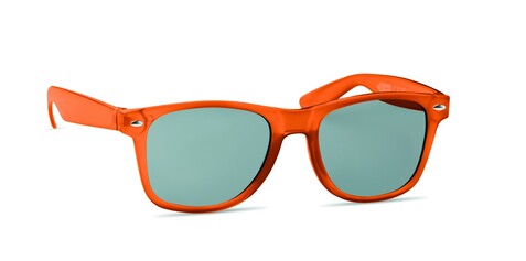 Sonnenbrille RPET - Transparent Orange bedrucken, Art.-Nr. MO6531-29