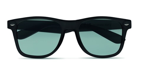 Sonnenbrille RPET - Schwarz bedrucken, Art.-Nr. MO6531-03