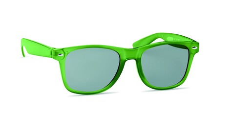 Sonnenbrille RPET - Transparent Grün bedrucken, Art.-Nr. MO6531-24