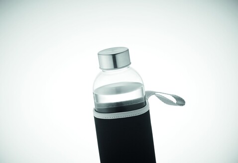 Trinkflasche Glas 750 ml - Schwarz bedrucken, Art.-Nr. MO6545-03 Trinkflasche Glas 750 ml - Schwarz bedrucken, Art.-Nr. MO6545-03