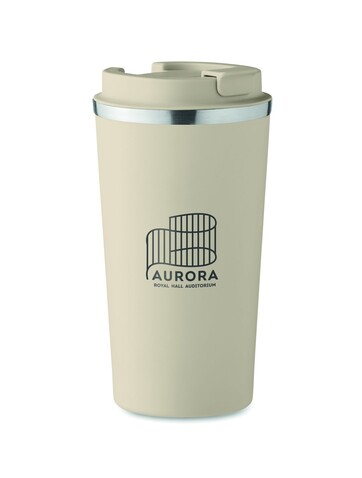 Doppelwandiger Becher 510 ml - Beige bedrucken, Art.-Nr. MO6579-13 Doppelwandiger Becher 510 ml - Beige bedrucken, Art.-Nr. MO6579-13