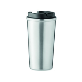 Doppelwandiger Becher 510 ml - Mattsilber bedrucken, Art.-Nr. MO6579-16