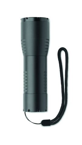 Kleine LED-Taschenlampe Alu - Schwarz bedrucken, Art.-Nr. MO6591-03 Kleine LED-Taschenlampe Alu - Schwarz bedrucken, Art.-Nr. MO6591-03
