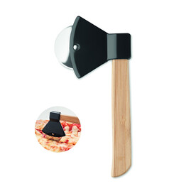 Pizzaschneider Beil - Schwarz bedrucken, Art.-Nr. MO6592-03
