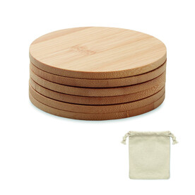 Untersetzer-Set Bambus - Holz bedrucken, Art.-Nr. MO6601-40