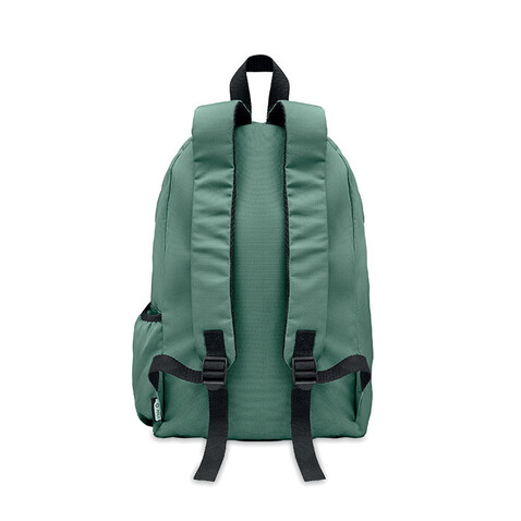 Rucksack 600D RPET-Polyester - Dunkelgrün bedrucken, Art.-Nr. MO6703-60 Rucksack 600D RPET-Polyester - Dunkelgrün bedrucken, Art.-Nr. MO6703-60
