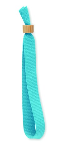 Armband RPET-Polyester - Türkis bedrucken, Art.-Nr. MO6706-12 Armband RPET-Polyester - Türkis bedrucken, Art.-Nr. MO6706-12