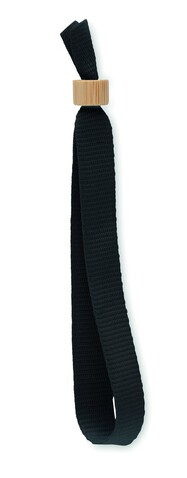 Armband RPET-Polyester - Schwarz bedrucken, Art.-Nr. MO6706-03