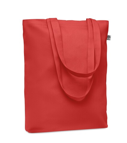 Einkaufstasche Canvas 270 g/m² - Rot bedrucken, Art.-Nr. MO6713-05