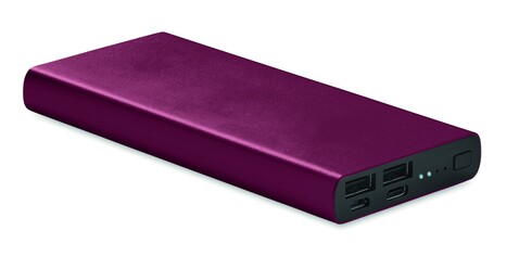 Powerbank 10000 mAh - Bordeaux bedrucken, Art.-Nr. MO6770-02