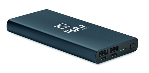 Powerbank 10000 mAh - Marineblau bedrucken, Art.-Nr. MO6770-85 Powerbank 10000 mAh - Marineblau bedrucken, Art.-Nr. MO6770-85