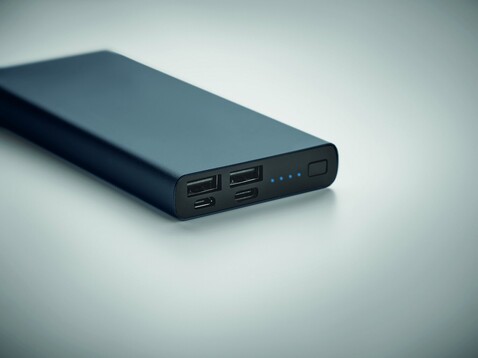 Powerbank 10000 mAh - Marineblau bedrucken, Art.-Nr. MO6770-85 Powerbank 10000 mAh - Marineblau bedrucken, Art.-Nr. MO6770-85