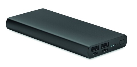 Powerbank 10000 mAh - Schwarz bedrucken, Art.-Nr. MO6770-03 Powerbank 10000 mAh - Schwarz bedrucken, Art.-Nr. MO6770-03