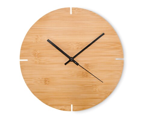 Wanduhr Bambus - Holz bedrucken, Art.-Nr. MO6792-40 Wanduhr Bambus - Holz bedrucken, Art.-Nr. MO6792-40