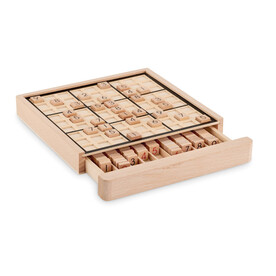 Sudoku-Brettspiel Holz - Holz bedrucken, Art.-Nr. MO6793-40