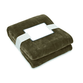 RPET-Flanell Fleece-Decke - Erde bedrucken, Art.-Nr. MO6804-42