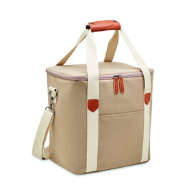 Große Kühltasche Canvas - Beige bedrucken, Art.-Nr. MO6869-13