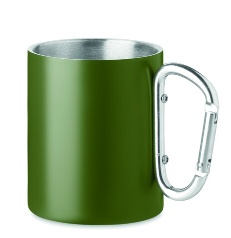 Trinkbecher mit Karabiner - Dunkelgrün bedrucken, Art.-Nr. MO6873-60 Trinkbecher mit Karabiner - Dunkelgrün bedrucken, Art.-Nr. MO6873-60