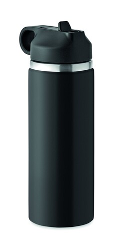 Doppelwandige Flasche 500 ml - Schwarz bedrucken, Art.-Nr. MO6938-03