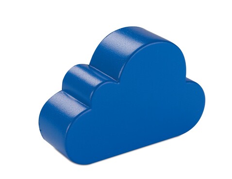 Anti-Stress-Wolke - Blau bedrucken, Art.-Nr. MO7983-04