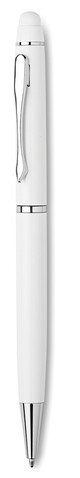 Drehkugelschreiber mit Stylus - Weiß bedrucken, Art.-Nr. MO8476-06 Drehkugelschreiber mit Stylus - Weiß bedrucken, Art.-Nr. MO8476-06