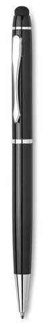 Drehkugelschreiber mit Stylus - Schwarz bedrucken, Art.-Nr. MO8476-03 Drehkugelschreiber mit Stylus - Schwarz bedrucken, Art.-Nr. MO8476-03