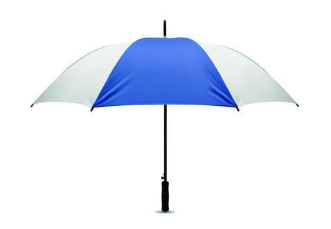 Regenschirm 68,5 cm - Weiß/blau bedrucken, Art.-Nr. MO8581-36