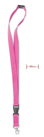 Lanyard mit Metallkarabiner - Fuchsie bedrucken, Art.-Nr. MO8595-38