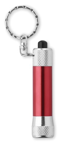 Schlüsselring Mini-Leuchte - Rot bedrucken, Art.-Nr. MO8622-05