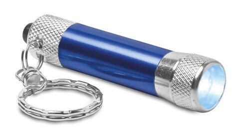 Schlüsselring Mini-Leuchte - Blau bedrucken, Art.-Nr. MO8622-04