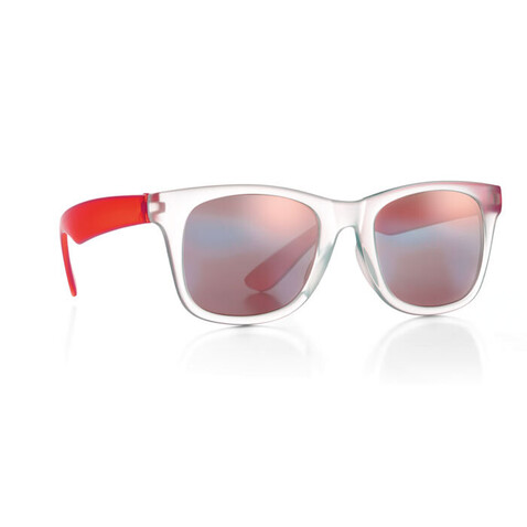Verspiegelte Sonnenbrille - Rot bedrucken, Art.-Nr. MO8652-05 Verspiegelte Sonnenbrille - Rot bedrucken, Art.-Nr. MO8652-05