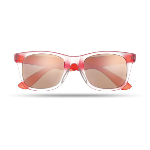 Verspiegelte Sonnenbrille - Rot bedrucken, Art.-Nr. MO8652-05 Verspiegelte Sonnenbrille - Rot bedrucken, Art.-Nr. MO8652-05
