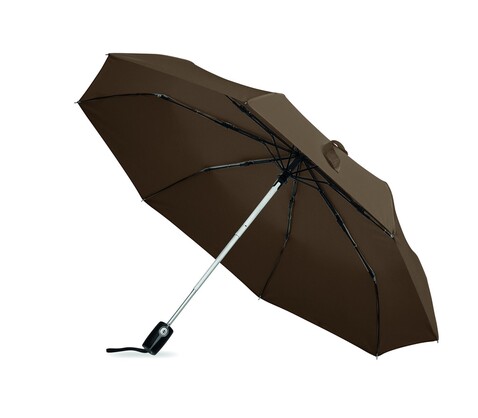 Windbeständiger Regenschirm 21” - Braun bedrucken, Art.-Nr. MO8780-01 Windbeständiger Regenschirm 21” - Braun bedrucken, Art.-Nr. MO8780-01