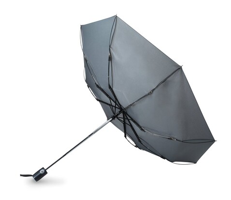 Windbeständiger Regenschirm 21” - Grau bedrucken, Art.-Nr. MO8780-07