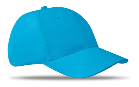 Baseball cap 6 panels 160g/m² - Türkis bedrucken, Art.-Nr. MO8834-12
