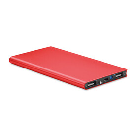 Powerbank 8000 mAh - Rot bedrucken, Art.-Nr. MO8839-05