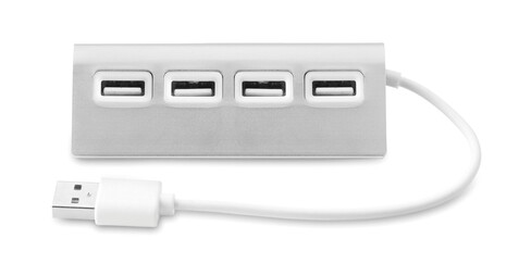 4 Port USB Hub - Mattsilber bedrucken, Art.-Nr. MO8853-16 4 Port USB Hub - Mattsilber bedrucken, Art.-Nr. MO8853-16