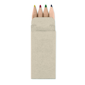 Mini Buntstifte-Set - Beige bedrucken, Art.-Nr. MO8924-13