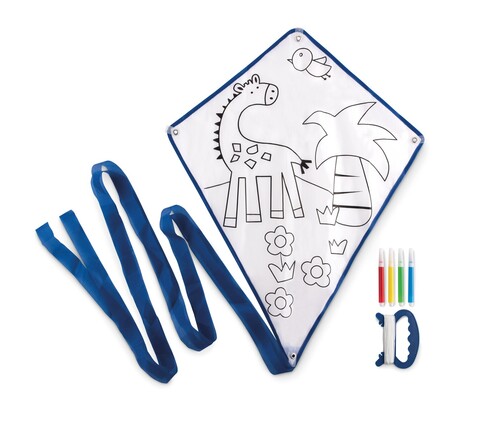 Flugdrachen für Kinder - Blau bedrucken, Art.-Nr. MO8925-04
