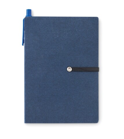 Recyceltes Notizbuch - Blau bedrucken, Art.-Nr. MO9213-04 Recyceltes Notizbuch - Blau bedrucken, Art.-Nr. MO9213-04