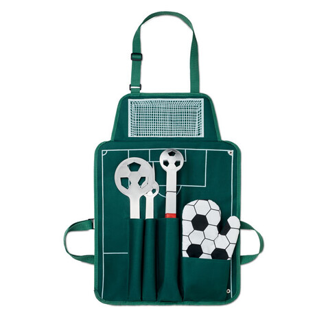 Fußball BBQ Set - Grün bedrucken, Art.-Nr. MO9223-09 Fußball BBQ Set - Grün bedrucken, Art.-Nr. MO9223-09