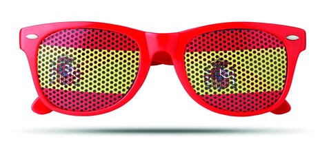 Fan Sonnenbrille - Rot bedrucken, Art.-Nr. MO9275-05